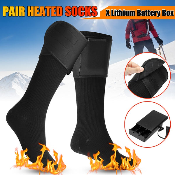 Set of 4 Men's Bed Socks Warm Thicken Calf for Calcetines Termicos Para  Hombre Heated Boot Man