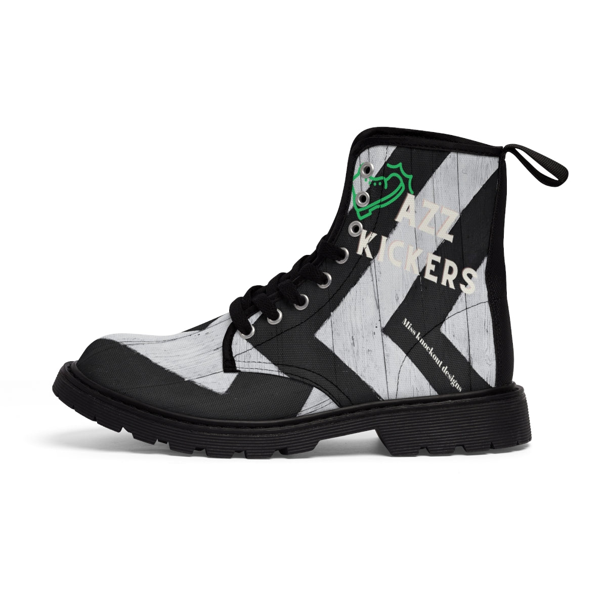 Miss knockout "Azz Kickers" Women's Canvas Boots  Miss knockout ™ Merchandise