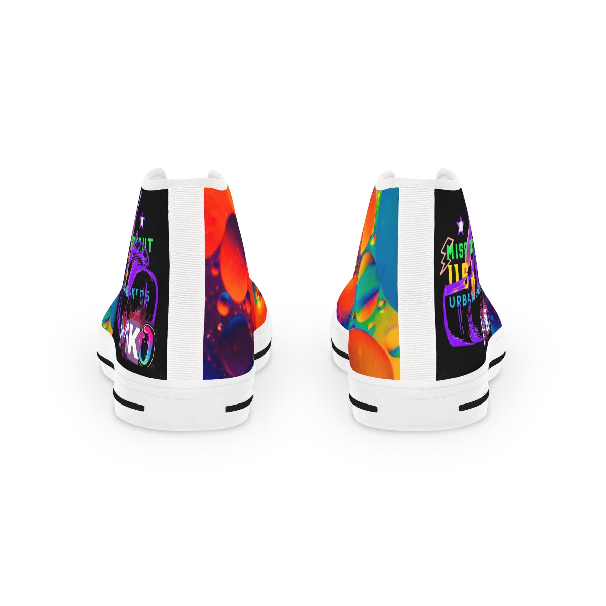 colorful Men's High Top Sneakers  Miss knockout ™ Merchandise