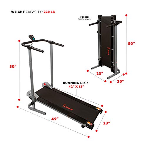 Manual Walking Treadmill with LCD