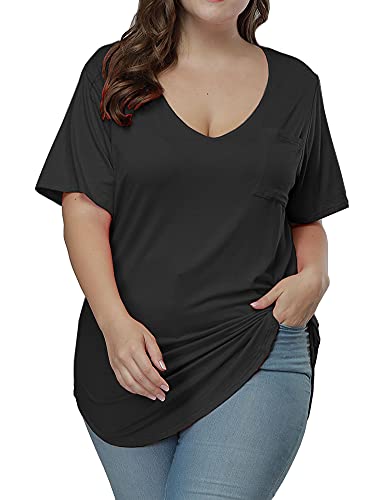 Casual Scoop Collar Plus Size T Shirts