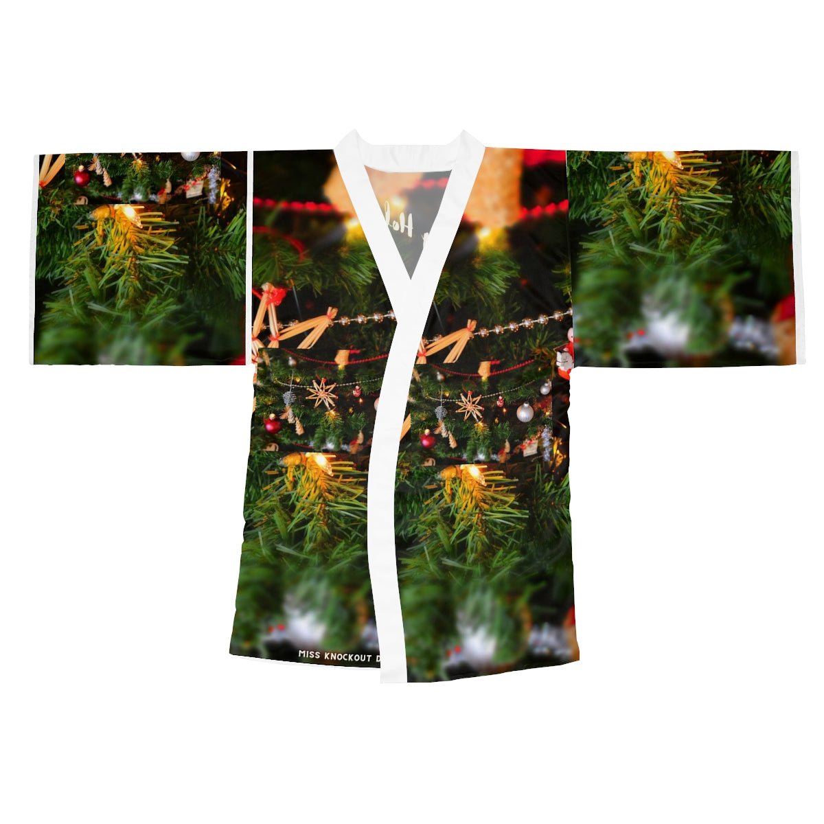 Miss Knockout Long Sleeve Kimono Holiday Robe Miss knockout ™ Merchandise holiday Apparel