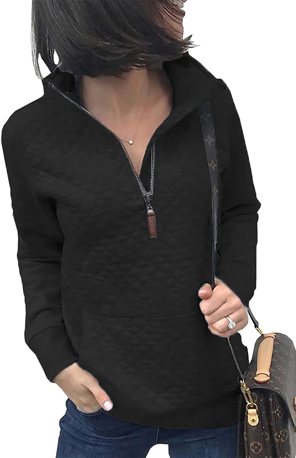 Quilted Pattern Casual Sweatshirts