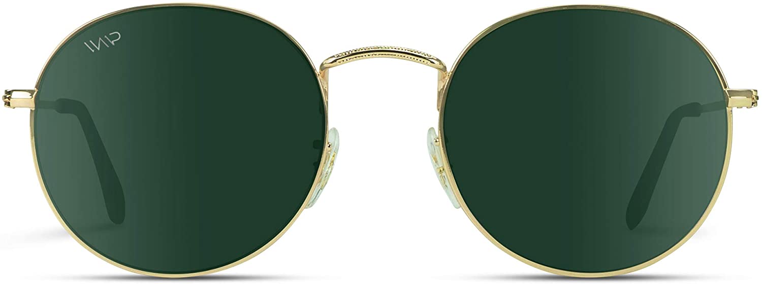 Reflective Lens Round Sunglasses