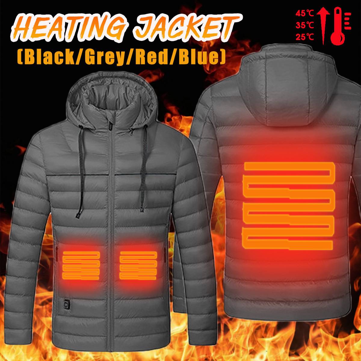 Self heating Down smart coat