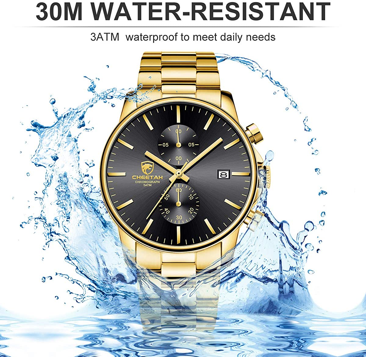 Auto Date Waterproof Quartz Watch