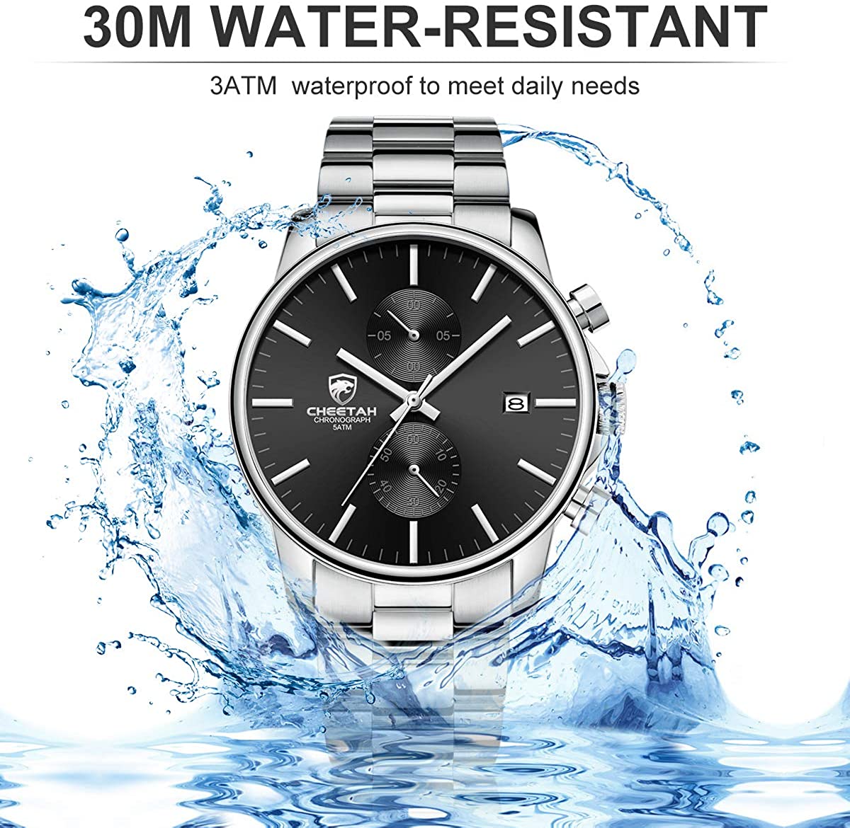 Auto Date Waterproof Quartz Watch