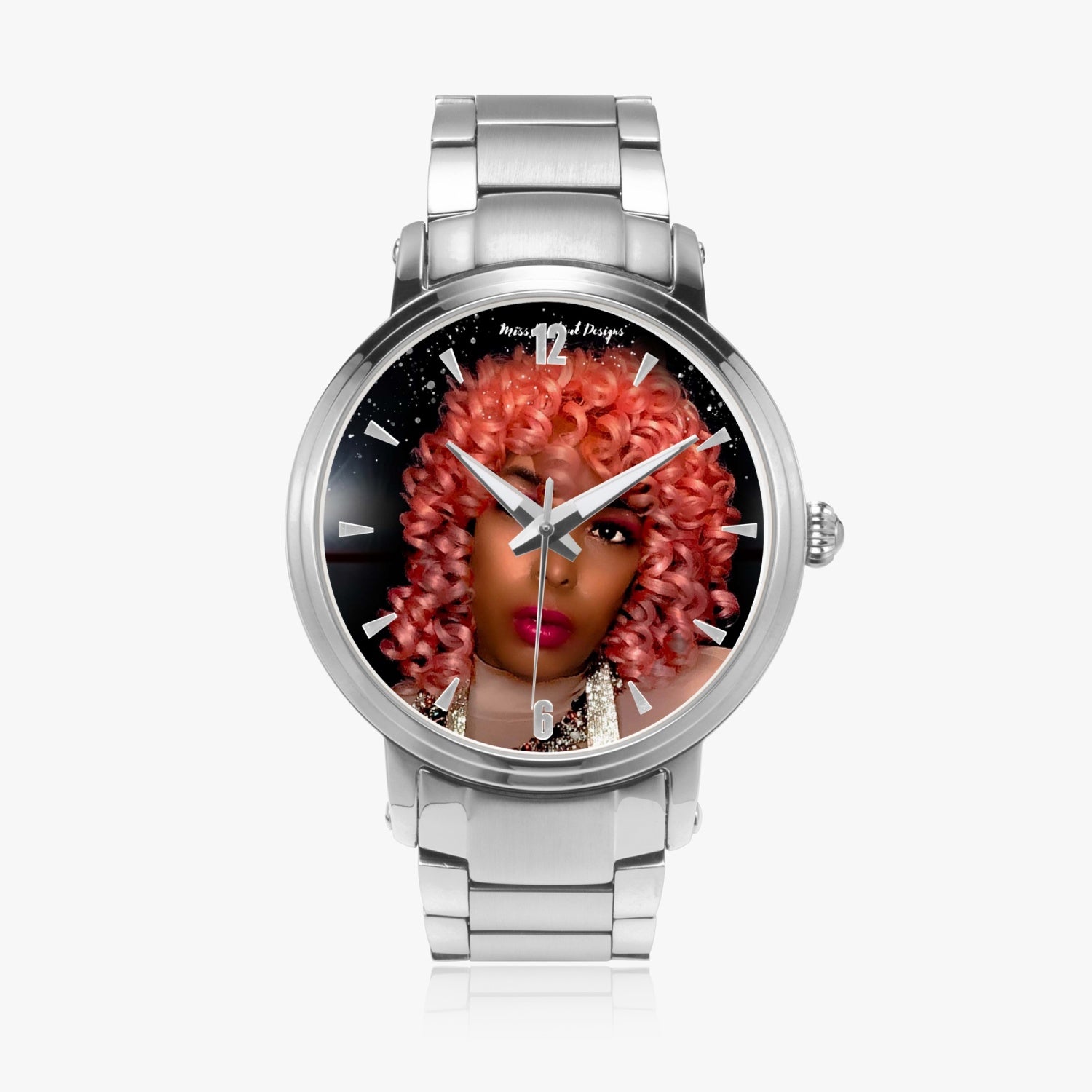 Miss knockout custom Steel Strap Automatic Watch (With Indicators) Miss knockout ™ Merchandise