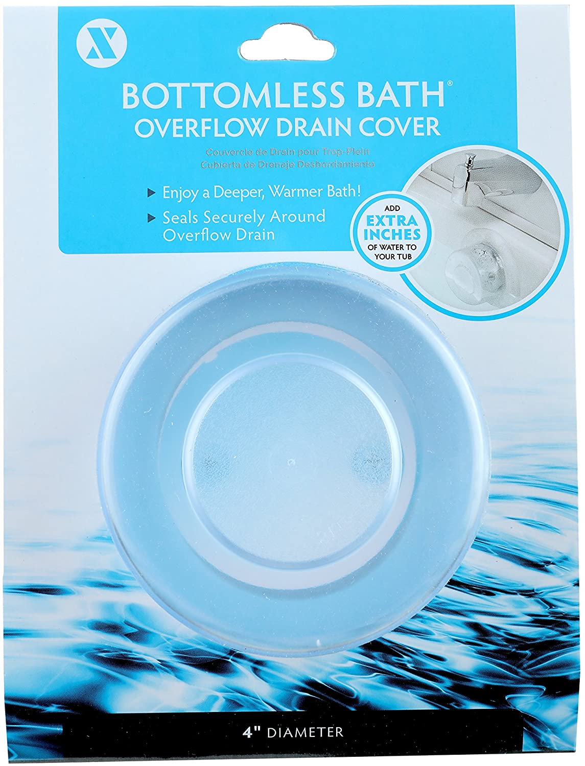Bottomless Bath Overflow Cover  Bathtub Overflow Drain Cover
