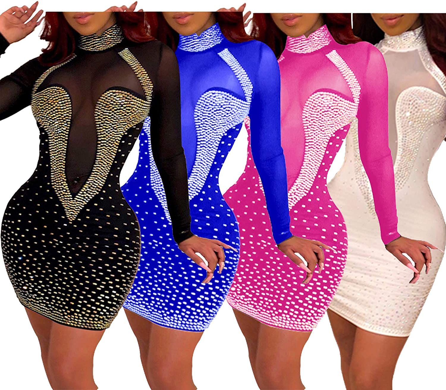 Zipper closure Sexy Hot Club Dresses
