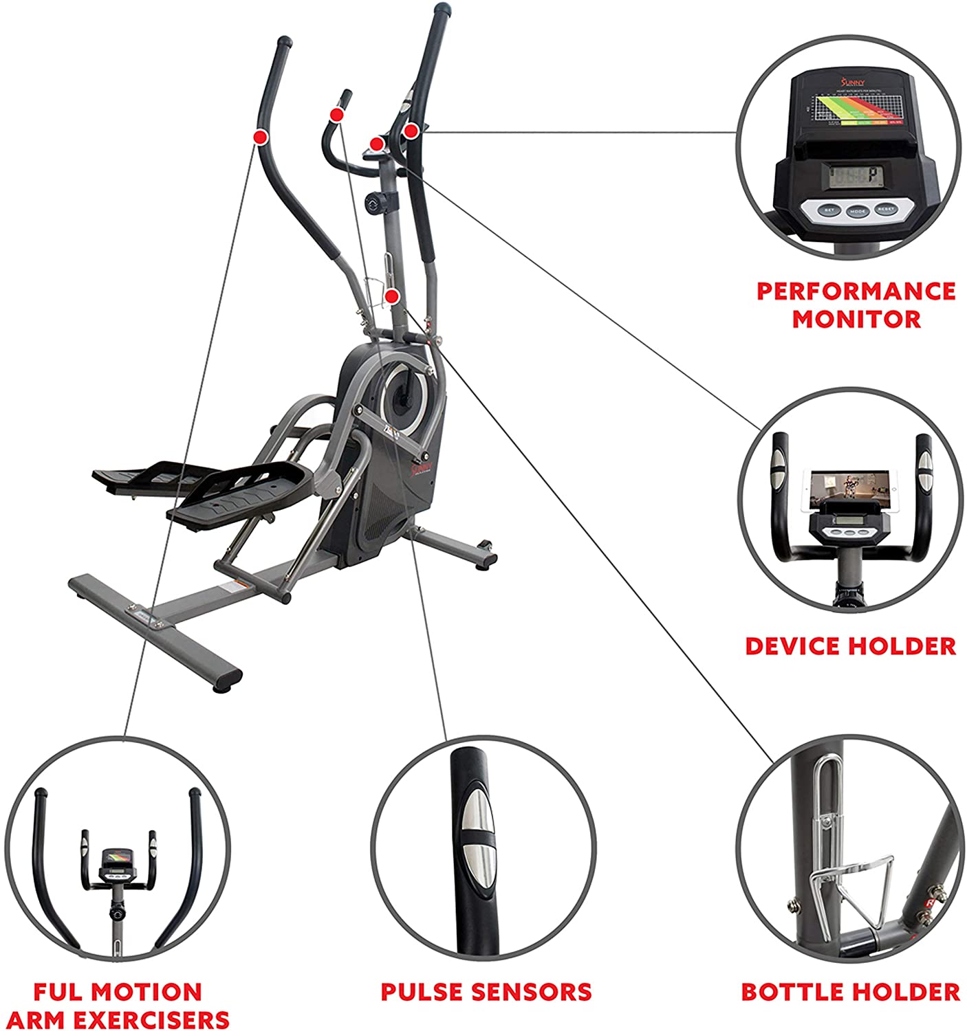 Fitness Elliptical Trainer Machine