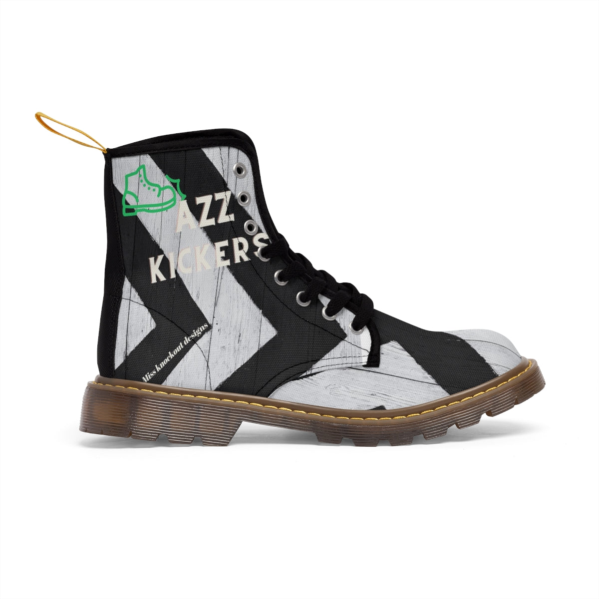 Miss knockout "Azz Kickers" Women's Canvas Boots  Miss knockout ™ Merchandise