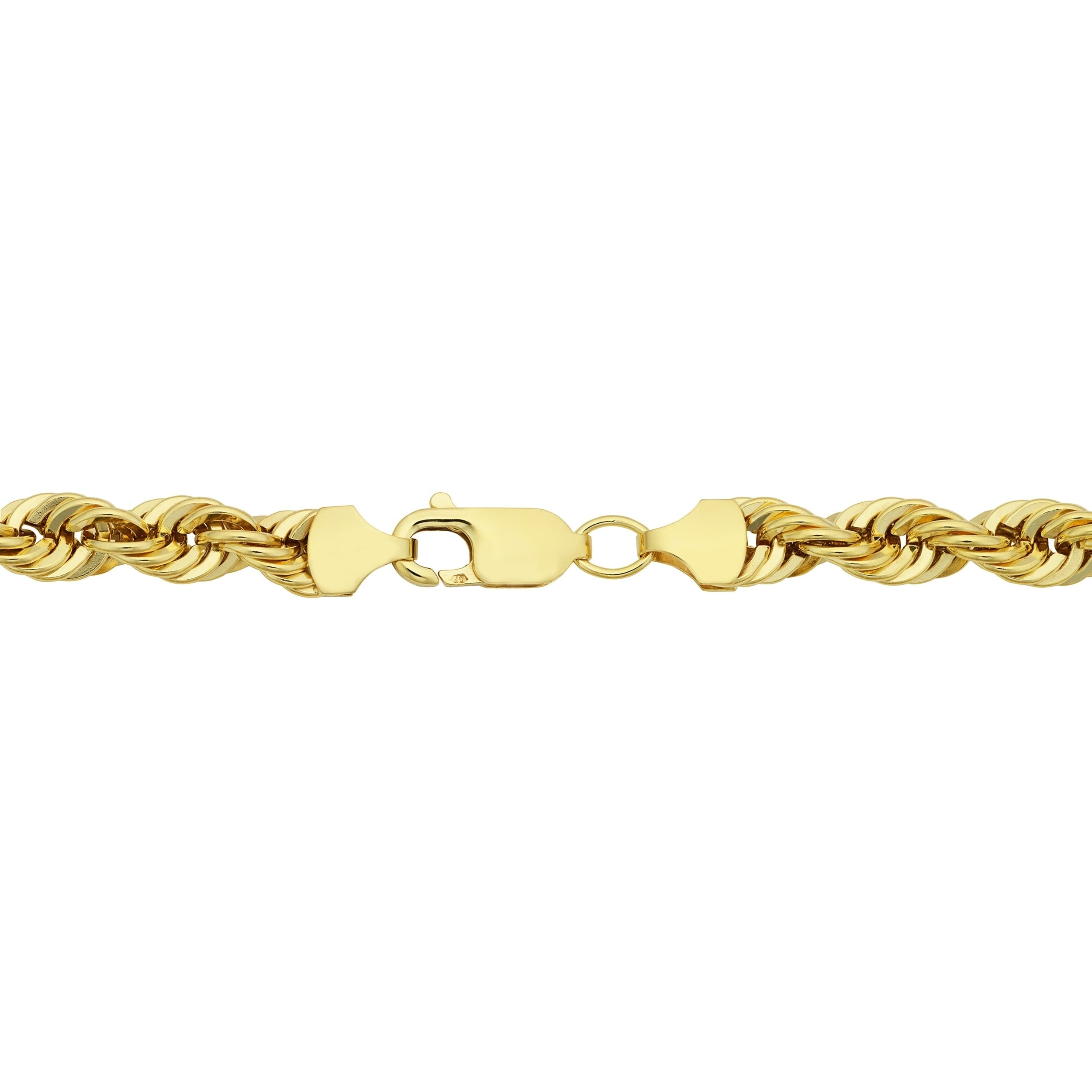Fremada unisex 14k Yellow Gold Filled 6-mm Rope Chain Necklace
