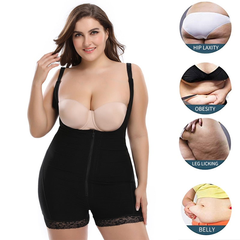 Womans Body Shaper Waist Trainer Thigh Slimmer Slimming Bodysuit Corse –  Knock Em Out Apparel