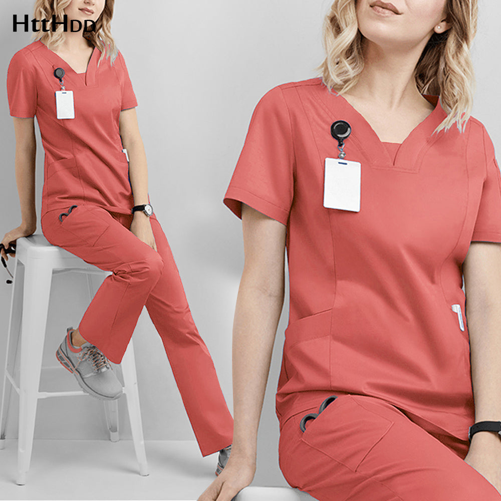 Nurse Medical Uniform High-Quality Nursing Scrubs up to 2xL (more color selection)