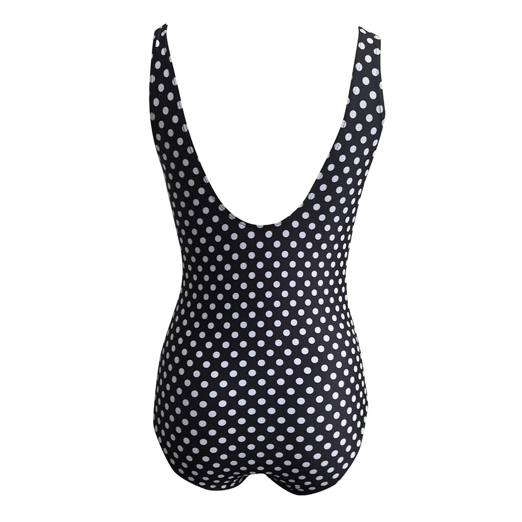 Polka dot swim suit Plus Size S- 5XL Womens One piece