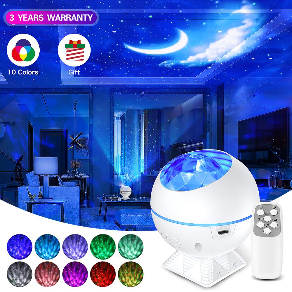 Star Projector Light Sky Moon Lights Galaxy Ocean Projection Lamp Bedroom Night Light with Remote Control