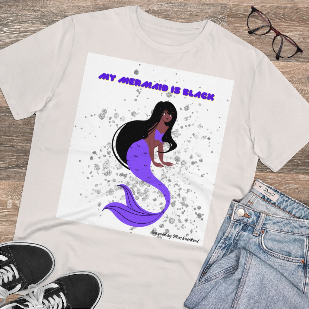 My mermaid is black mens Organic Creator T-shirt - Unisex Miss knockout ™ Merchandise