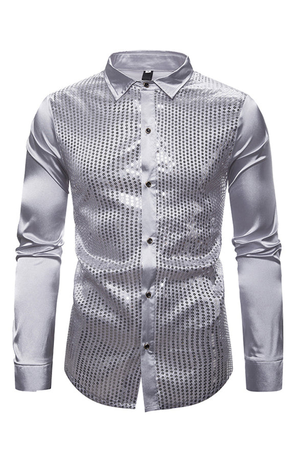 Fashion Versatile Long Sleeve Shirts- Mens tops