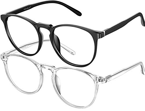 Retro Round Anti Eyestrain Glasses