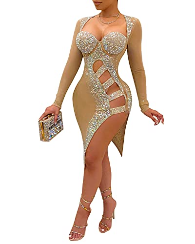 Sexy Hot Rhinestone Club Dress