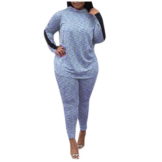 Women's Tracksuit Plus Size Hooded Sports Sets Women Running 2PC Sets 2021 Autumn Gym Fitness Sports Outdoor Sets Jogging Set|Women's Sets|