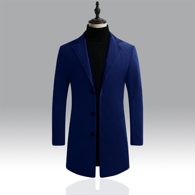 Dihope 2019 New Winter Jackets Windbreaker Coats Men Autumn Winter Warm Outwears Brand Slim Mens Coats Casual Jackets Male Coat|Wool & Blends|