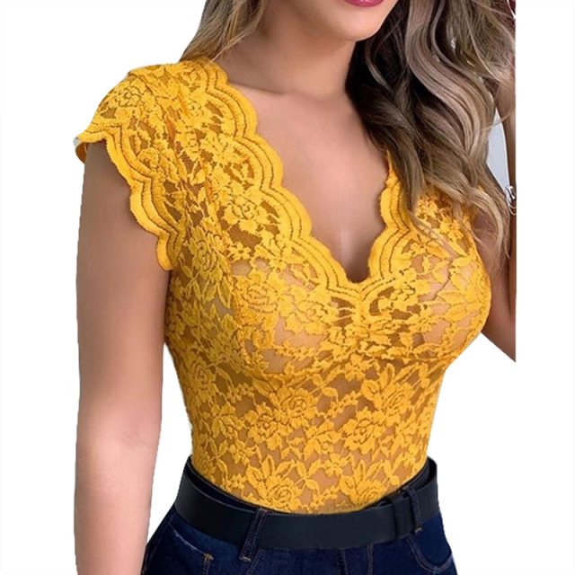 New Women Sexy V Neck Lace Vest Top Sleeveless Solid Wire Free Tops Casual Underwear Female Comfortable Clothing Lady Plus Size|Camisoles & Tanks|